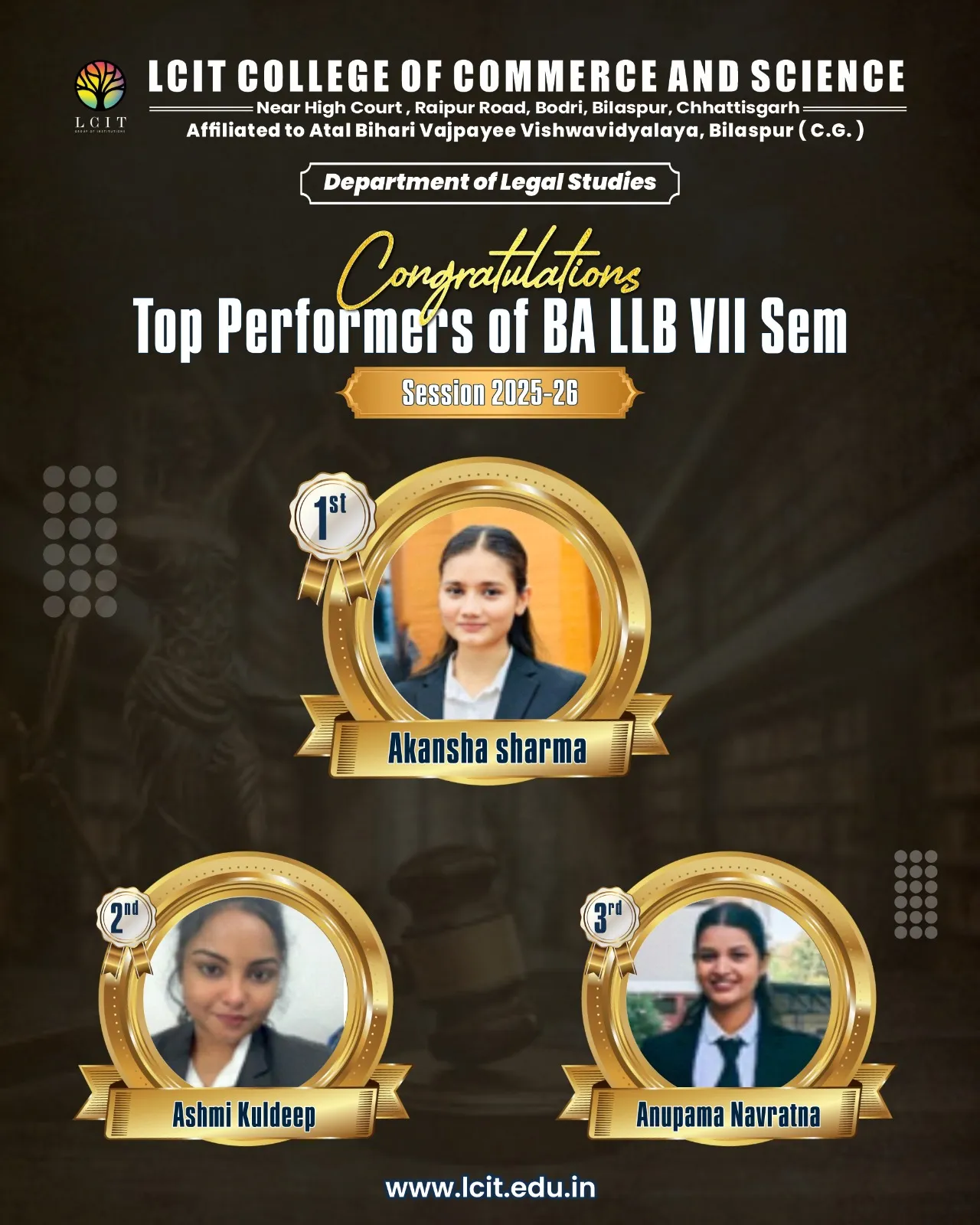 BA LLB VII Sem Aug 2026